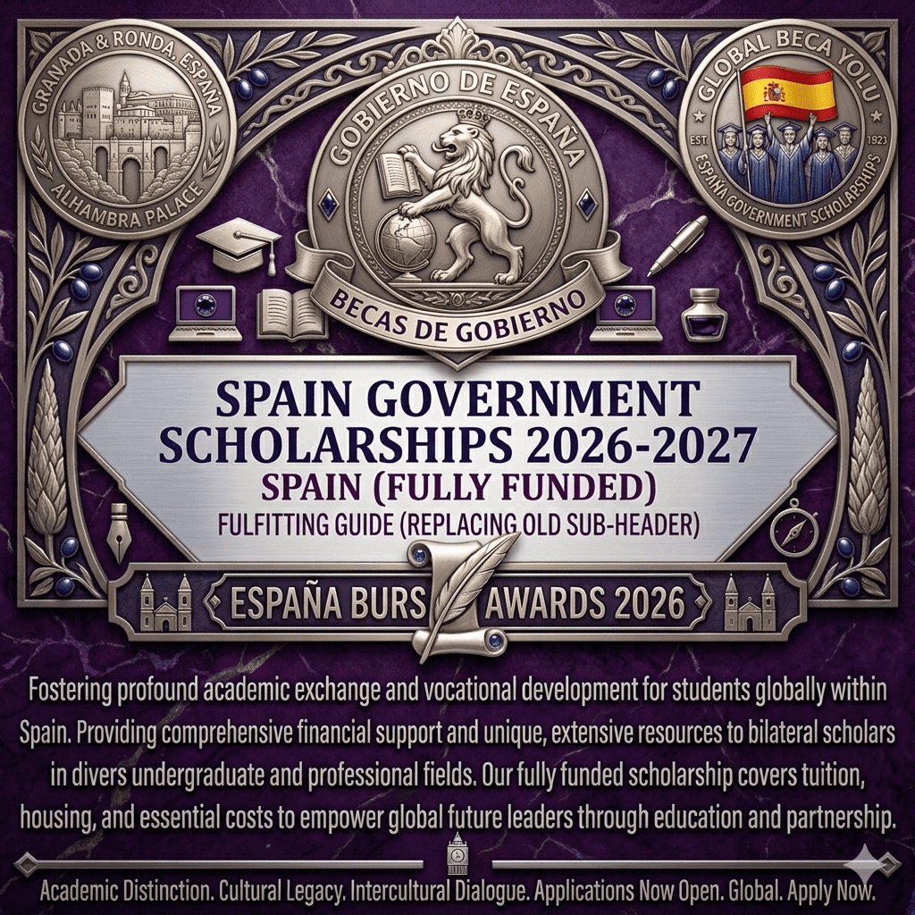 Spain Government Scholarships 2026-2027 Fully Funded Application Guide Europe
