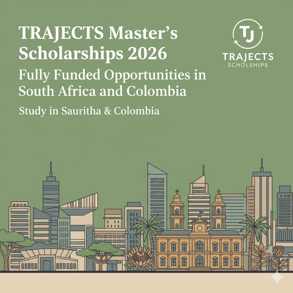 TRAJECTS Master's Scholarships 2026 South Africa Colombia Fully Funded.
