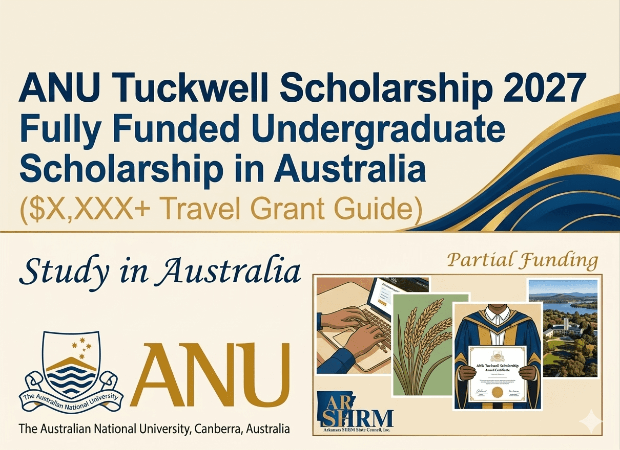 ANU Tuckwell Scholarship 2027 Scholarship Fully Funded Study Australia