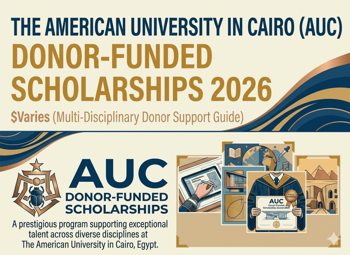 AUC Donor Scholarship 2026 Scholarship Fully Funded Study Egypt