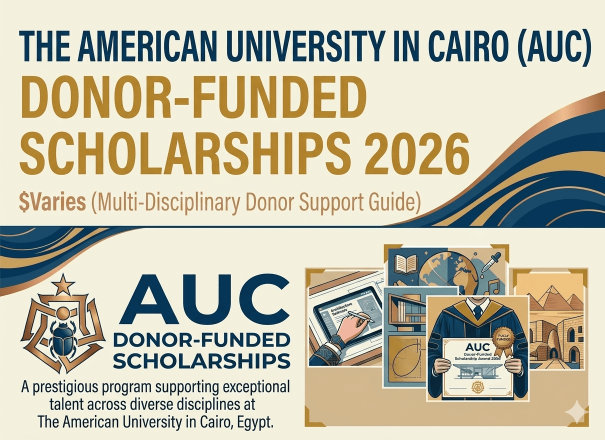AUC Donor Scholarship 2026 Scholarship Fully Funded Study Egypt
