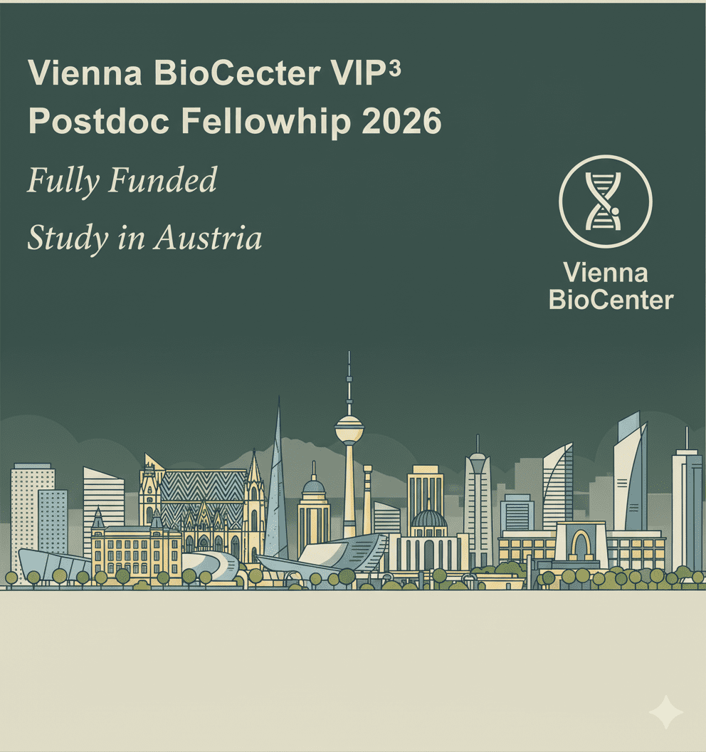 Vienna BioCenter VIP3 Postdoc Fellowship 2026 Austria Fully Funded.