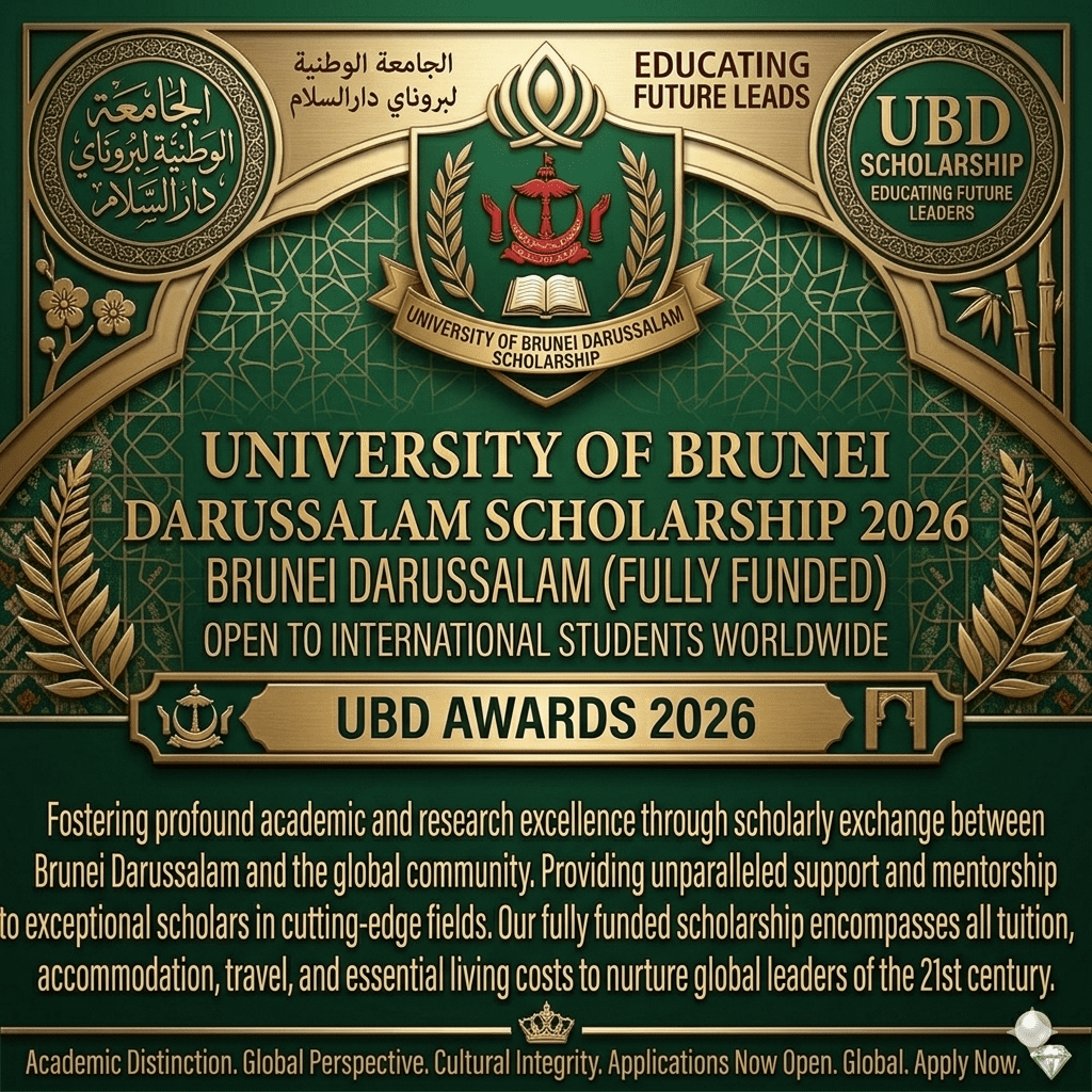 University of Brunei Darussalam Scholarship 2026 Fully Funded.