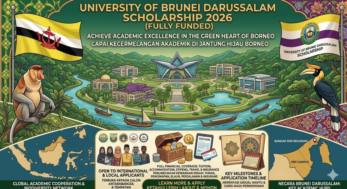 Brunei Darussalam Scholarship 2026 Fully Funded UBD Guide