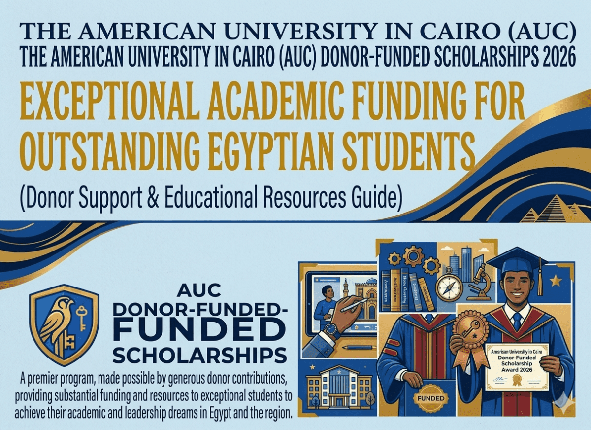 AUC Donor Scholarship 2026 Scholarship Fully Funded Study Egypt