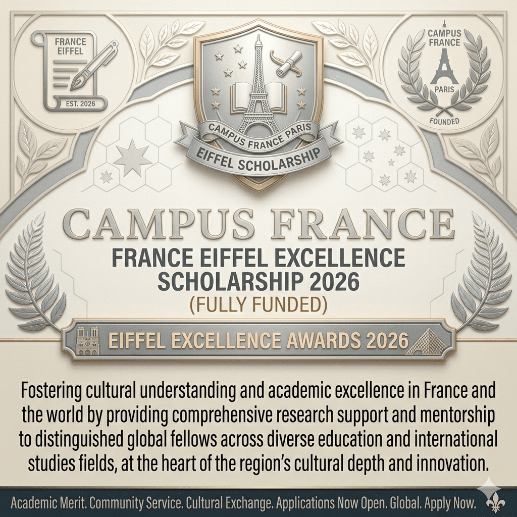 France Eiffel Excellence Scholarship 2026 Fully Funded Master's and PhD Guide