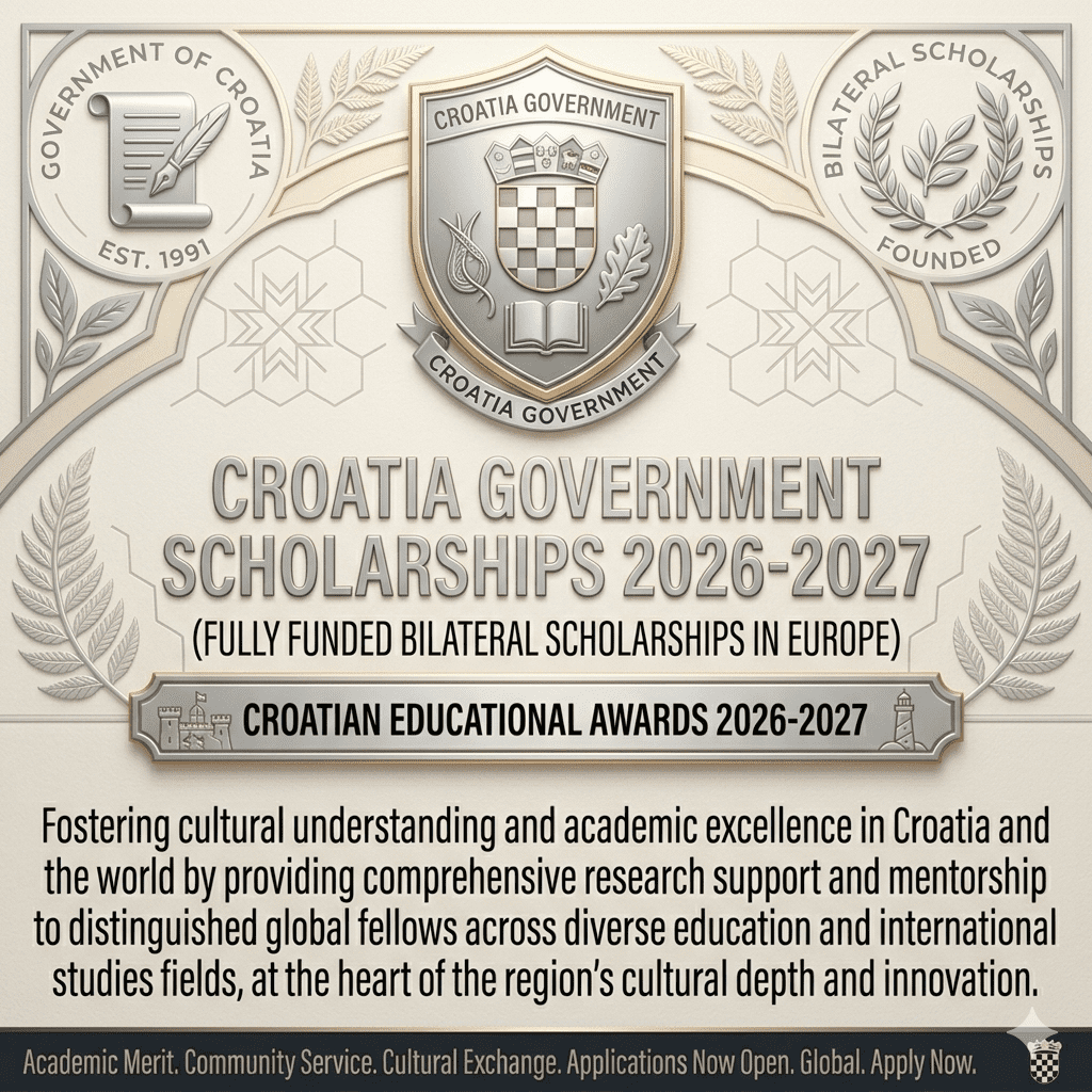 Croatia Government Scholarships 2026 Fully Funded Bilateral Research Guide