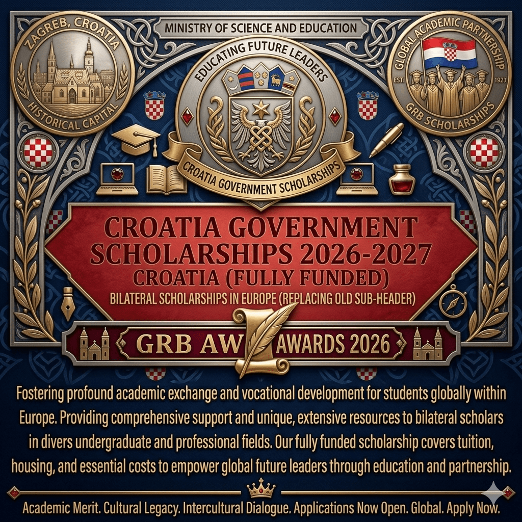 Croatia Government Scholarships 2026–2027 Fully Funded Bilateral Grants Guide