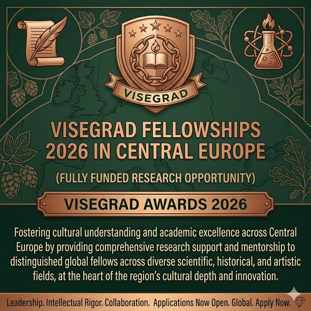 Visegrad Fellowships 2026 Fully Funded Research Central Europe.