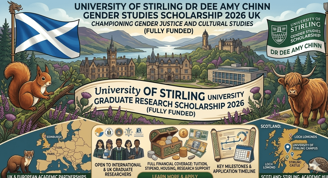 Stirling Gender Studies Scholarship 2026 Fully Funded UK
