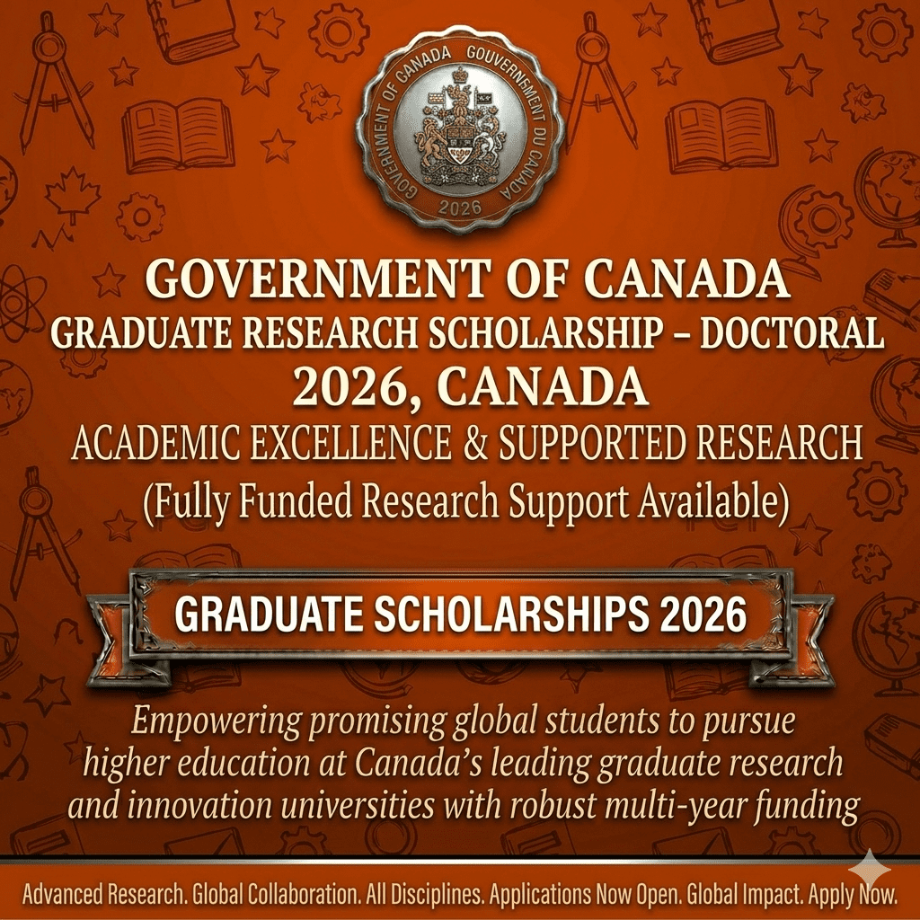 Government of Canada Graduate Research Scholarship Doctoral 2026 Canada
