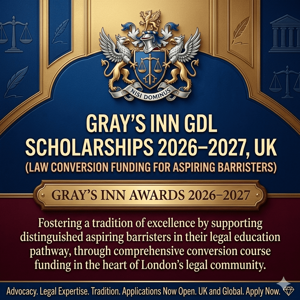 Gray’s Inn GDL Scholarships 2026 UK Law Conversion Funding.