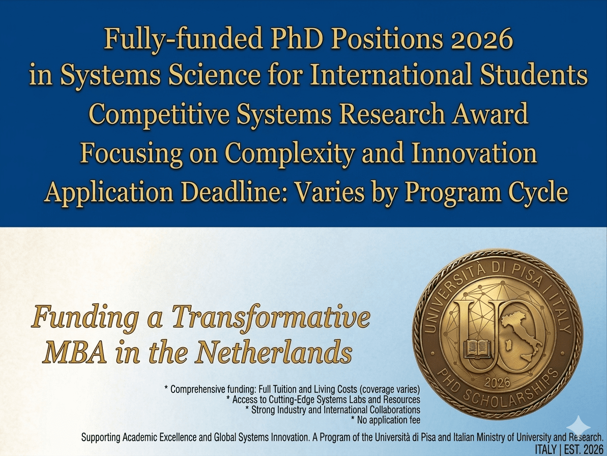 Italy PhD Scholarship 2026 Apply Now Fully Funded Systems Science International Students IMT Lucca