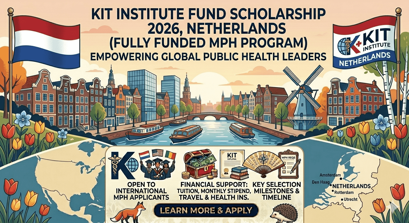 KIT Institute Scholarship 2026 Fully Funded Netherlands MPH Guide
