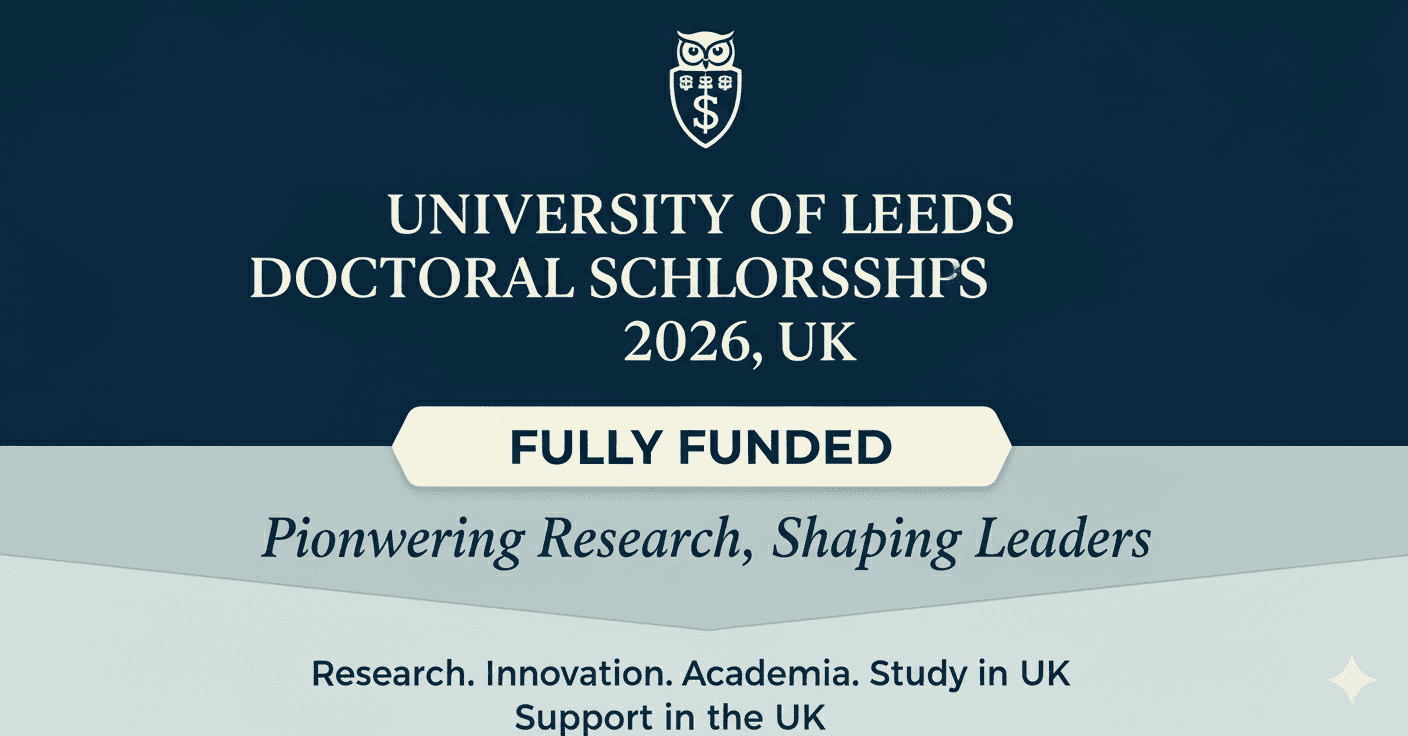 University of Leeds Doctoral Scholarships 2026 UK Fully Funded.