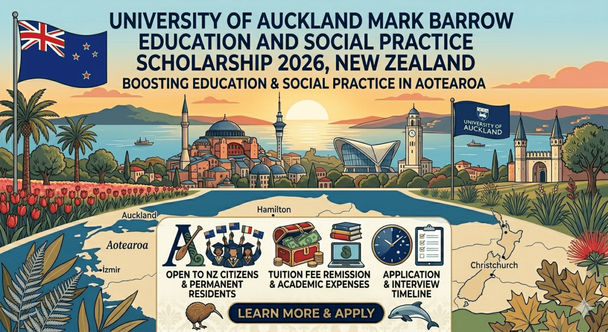 Mark Barrow Scholarship 2026 University of Auckland