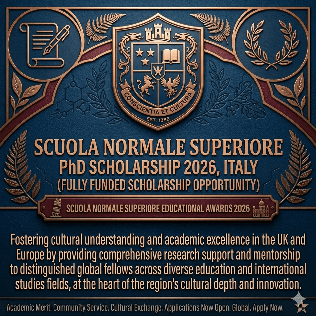 Scuola Normale Superiore PhD Scholarship 2026 Italy Fully Funded Guide No IELTS No Fee