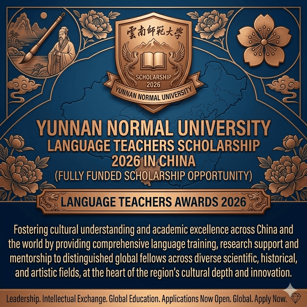 Yunnan Normal University Language Teachers Scholarship 2026 Fully Funded China.
