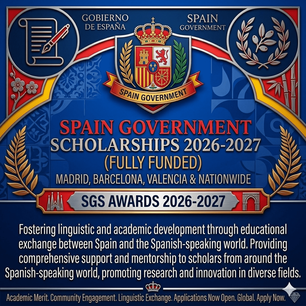 Spain Government Scholarships 2026 Fully Funded Official Application.
