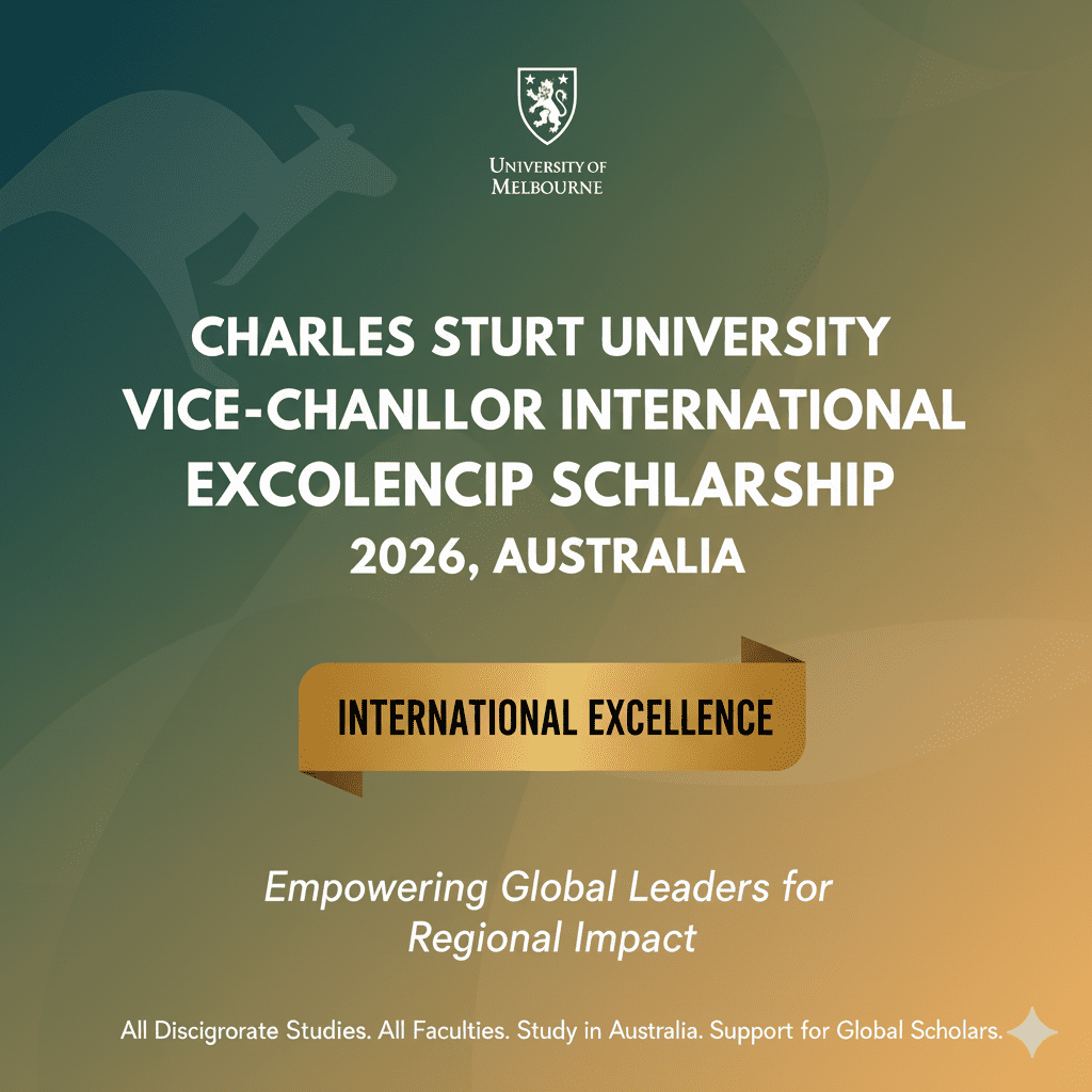Charles Sturt University Vice-Chancellor International Excellence Scholarship 2026 Australia 50% Fee Reduction