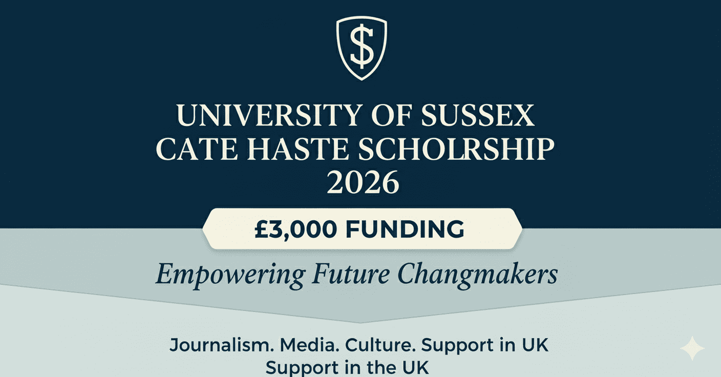 University of Sussex Cate Haste Scholarship 2026 UK.