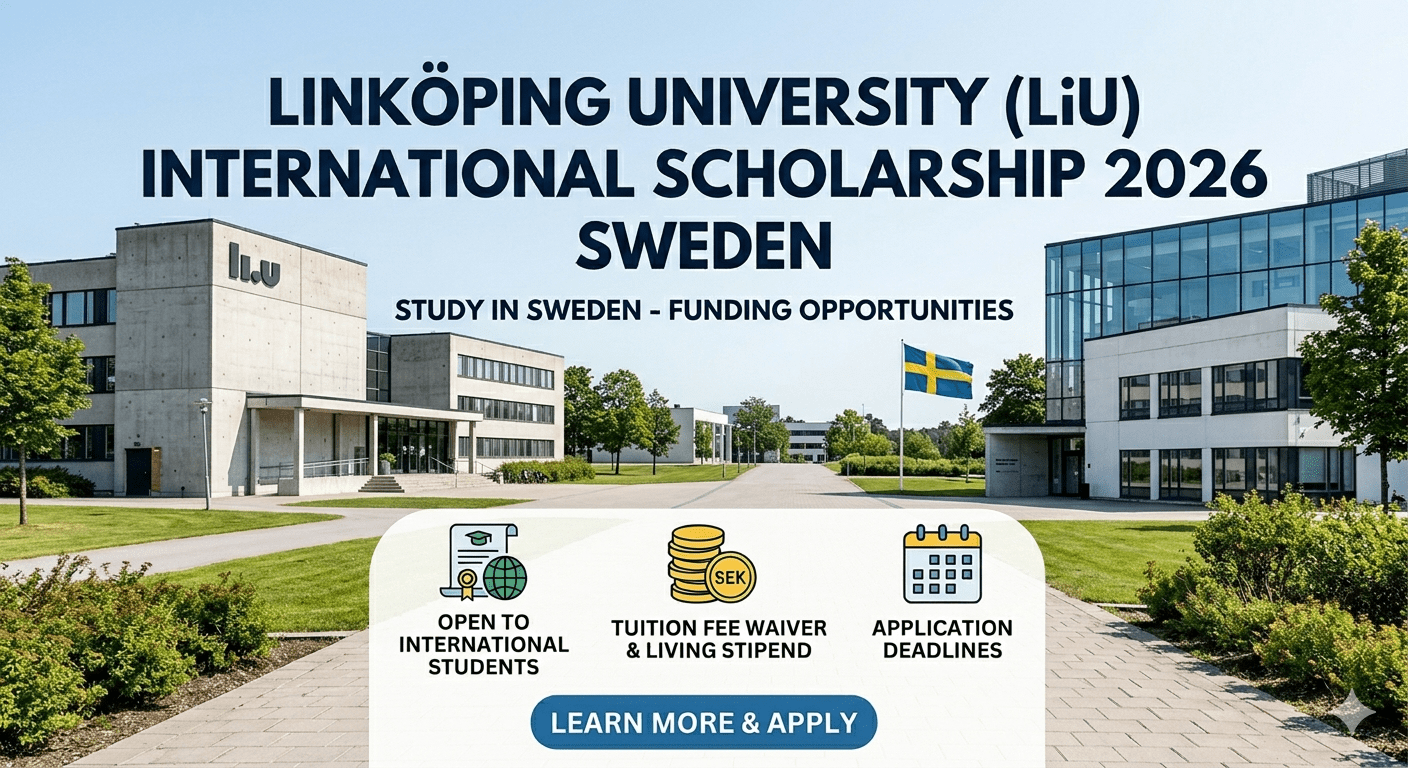 Linköping University LiU International Scholarship 2026 Sweden Tuition Fee Waiver Guide