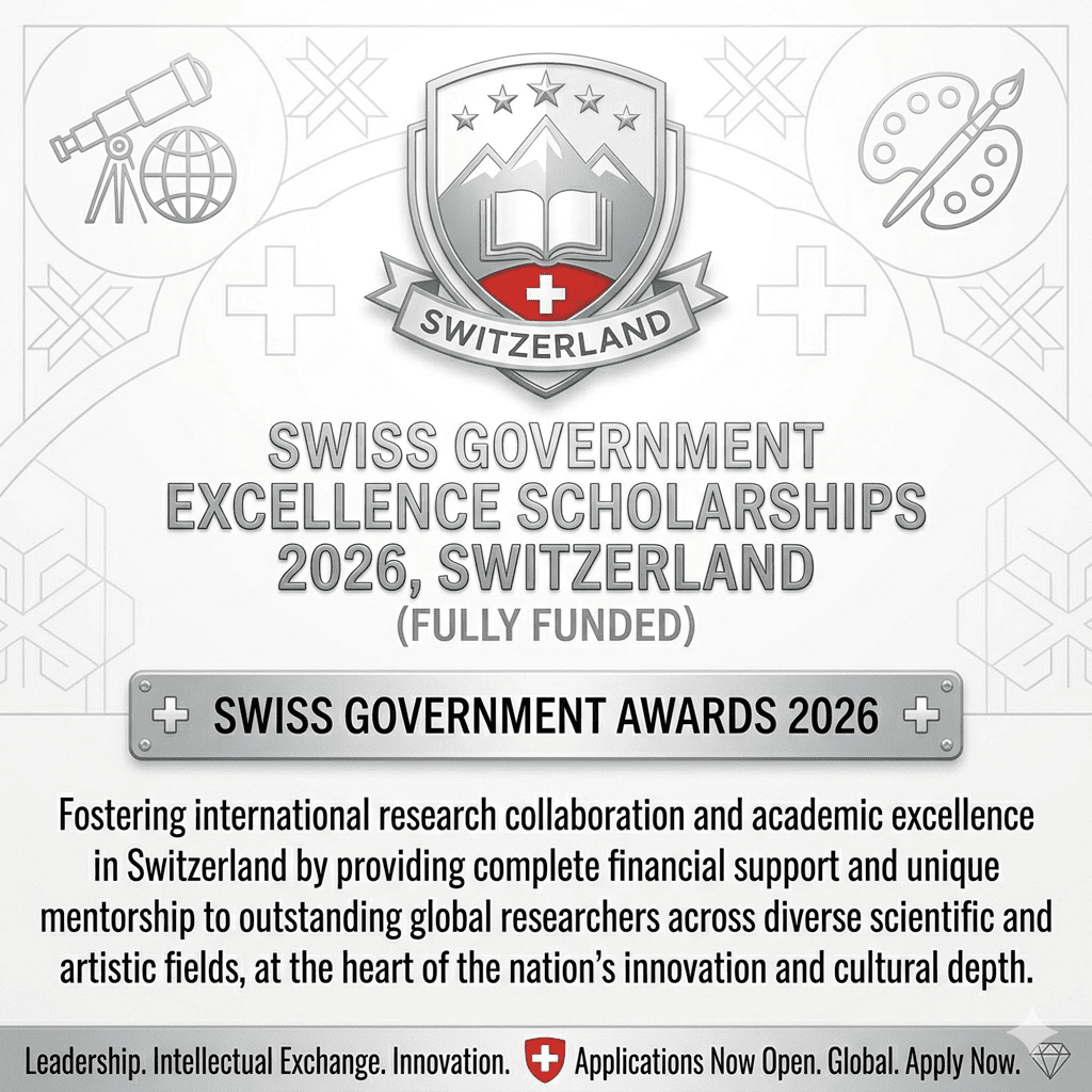 Swiss Government Excellence Scholarships 2026 Fully Funded Switzerland.