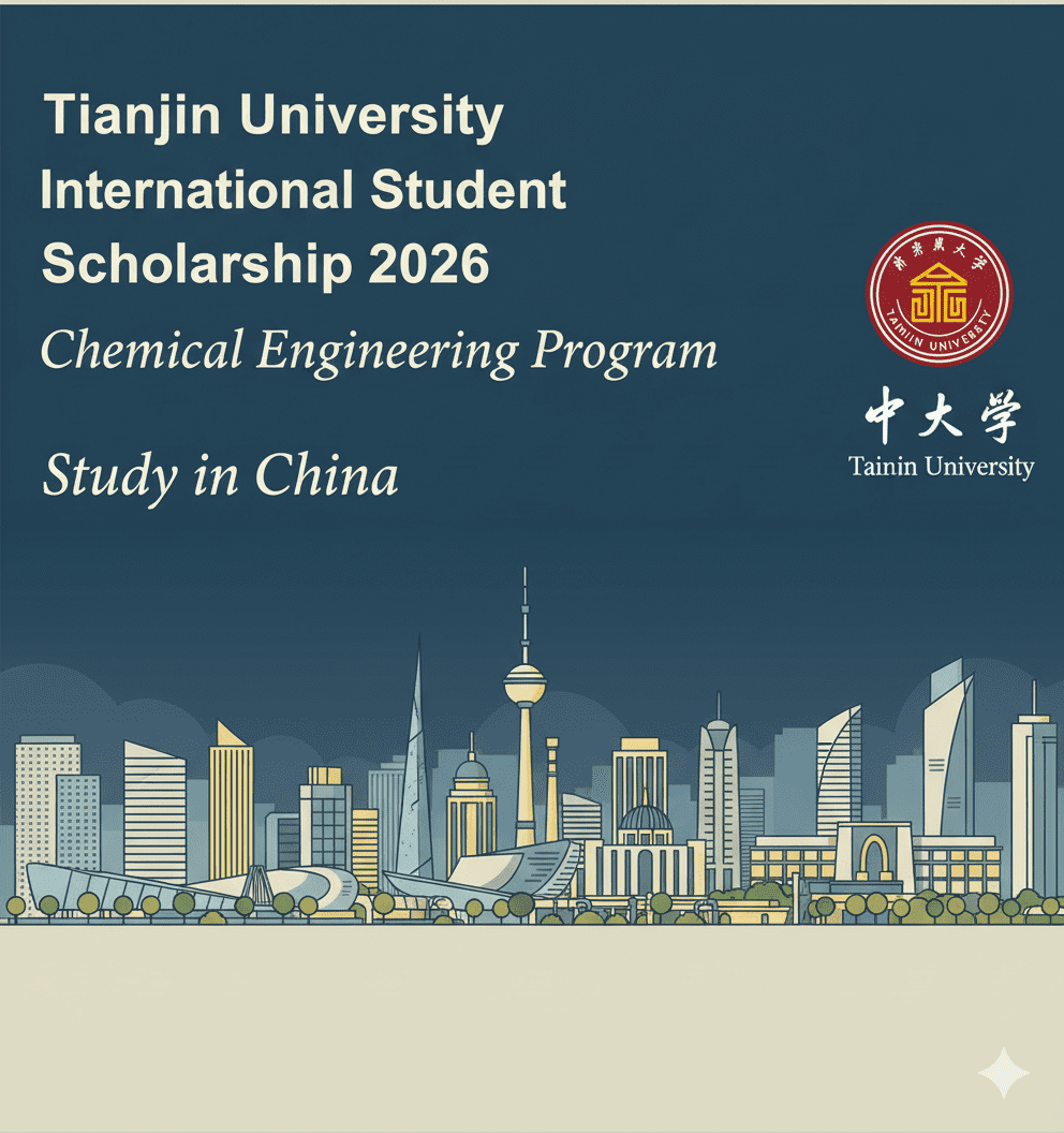 Tianjin University Scholarship 2026 China Chemical Engineering Fully Funded International Student