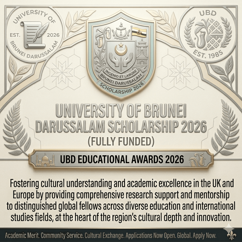 University of Brunei Darussalam Scholarship 2026 Fully Funded Graduate Research Guide