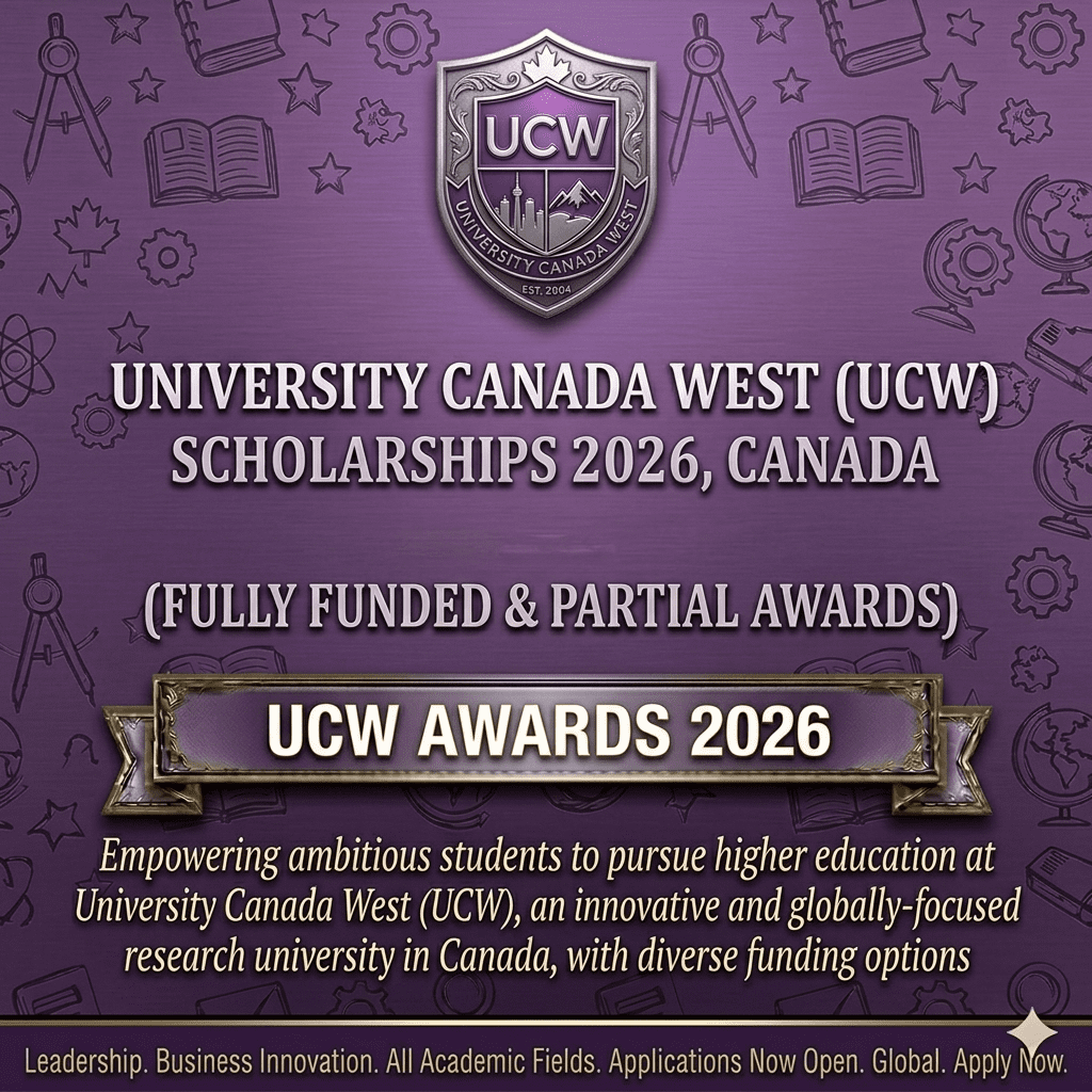 University Canada West UCW Scholarships 2026 Canada Fully Funded MBA BCom