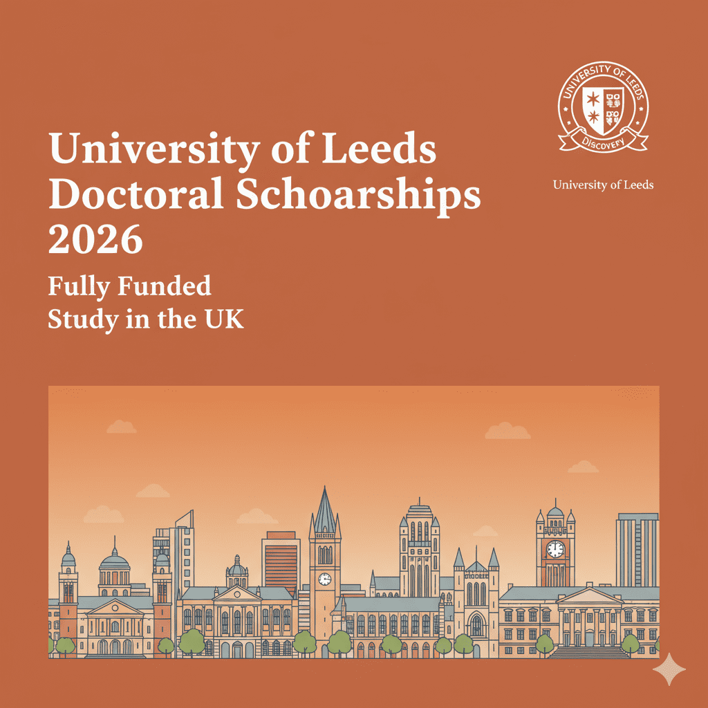 University of Leeds Doctoral Scholarships 2026 UK Fully Funded PhD.