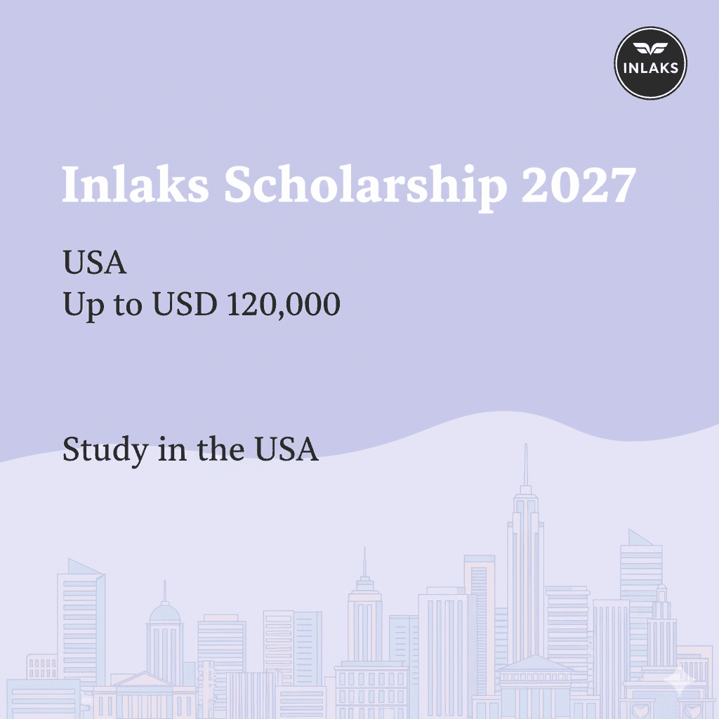 Inlaks Scholarship 2027 USA Fully Funded Indian Students.