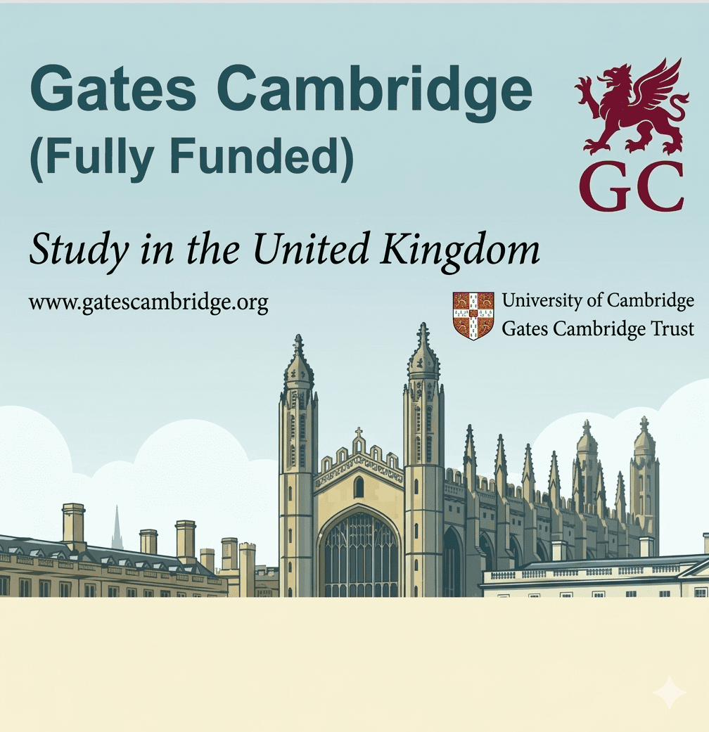 Gates Cambridge Scholarship 2027 UK Fully Funded University of Cambridge PhD Masters