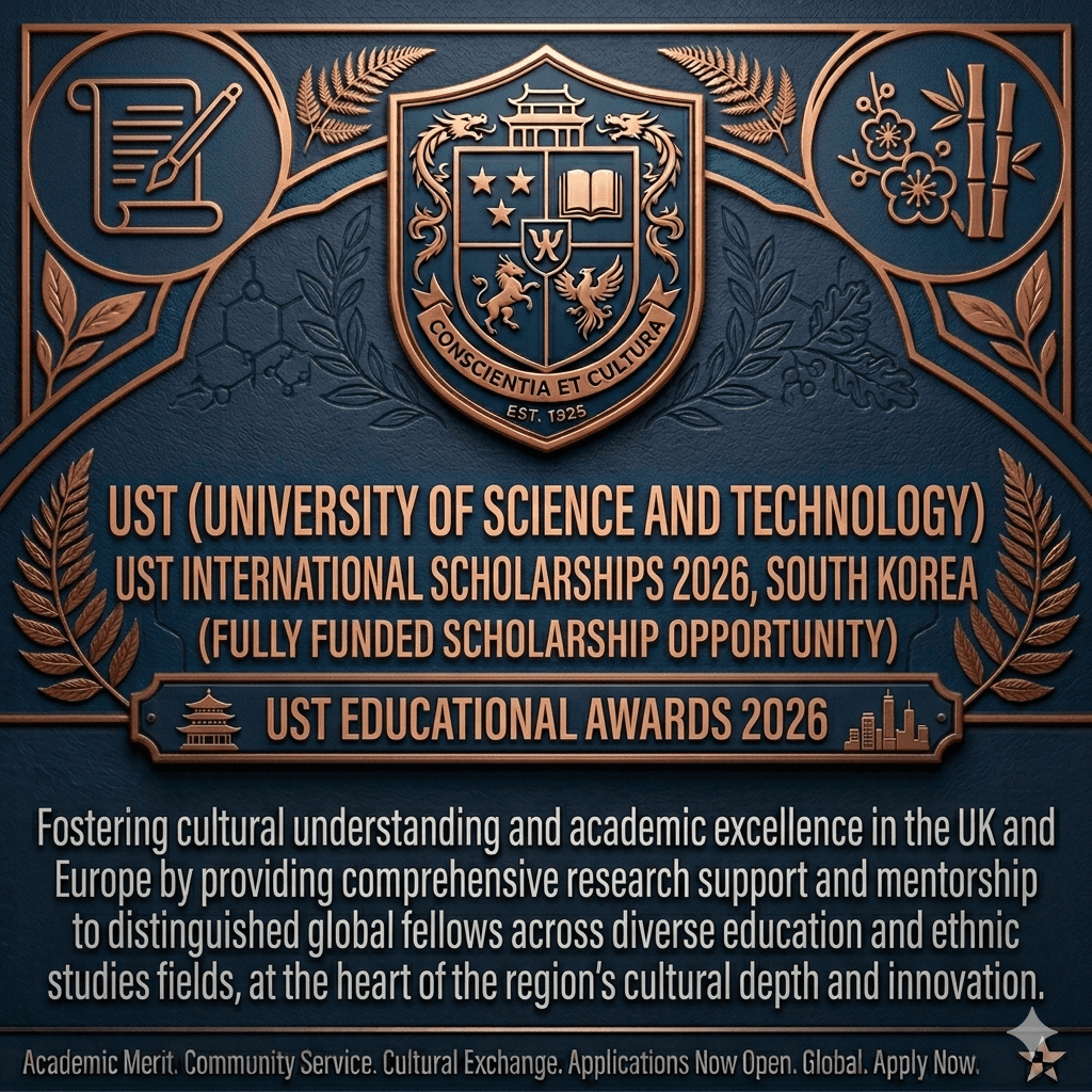UST International Scholarships 2026 South Korea Fully Funded PhD Guide High Stipend