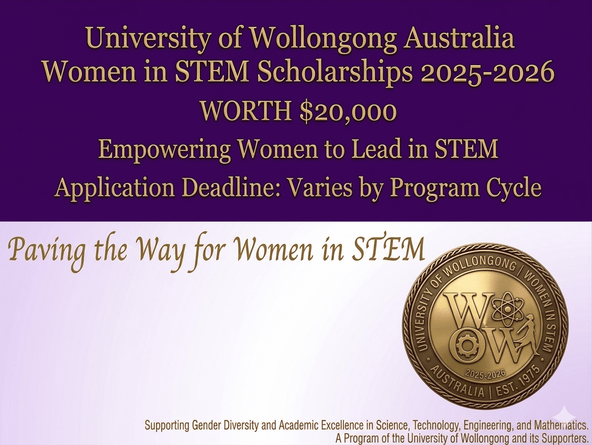 Wollongong Scholarship 2026 Apply Now Women in STEM Australia $20,000