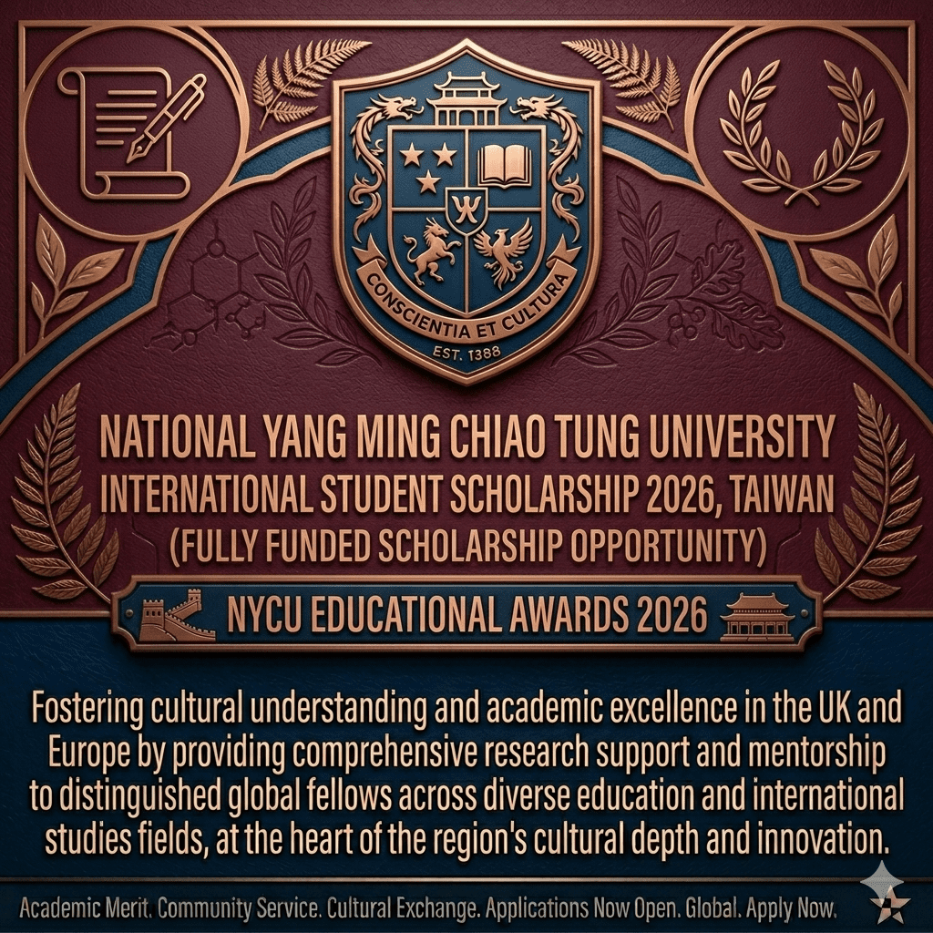 NYCU International Student Scholarship 2026 Taiwan Fully Funded Application Guide