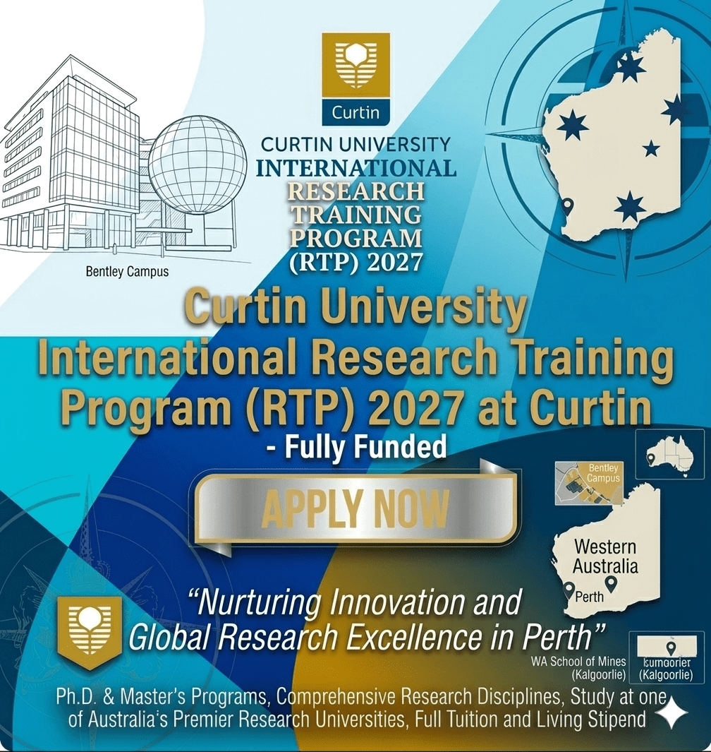 Curtin Scholarship 2027 Amazing Fully Funded.