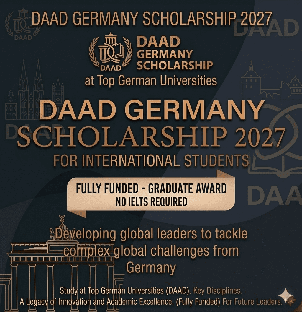 DAAD Scholarship 2027 Scholarship Fully Funded Study Germany No IELTS