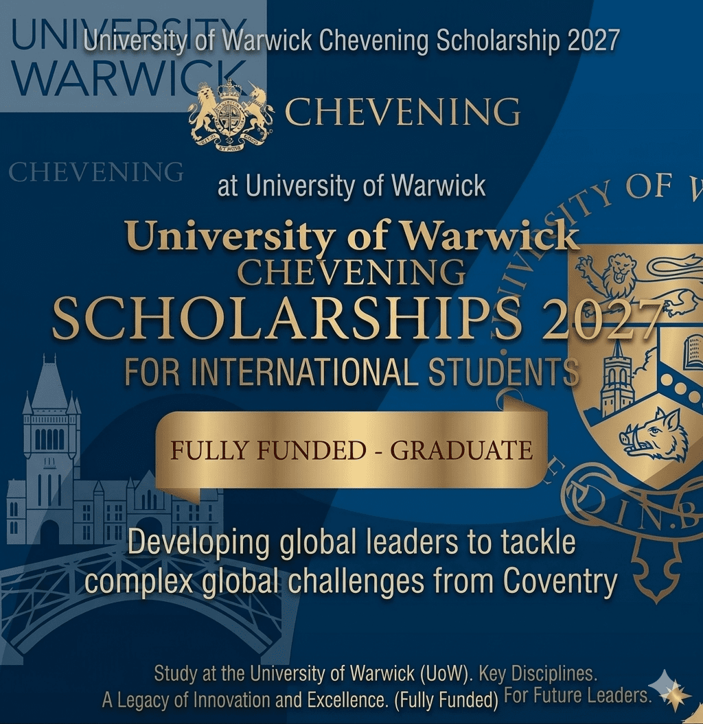 University of Warwick Chevening Scholarship 2027 Fully Funded UK Graduate Award