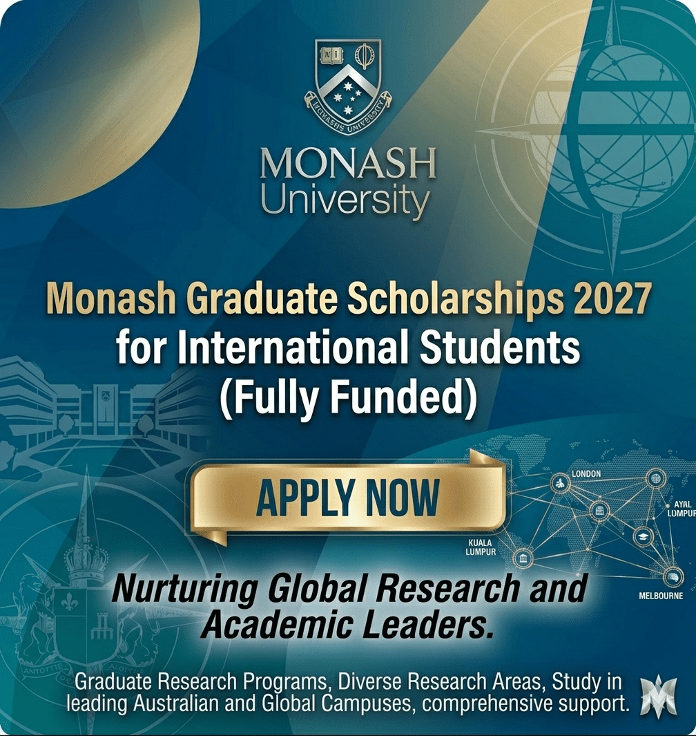 Monash Scholarship 2027 Fully Funded Australia.
