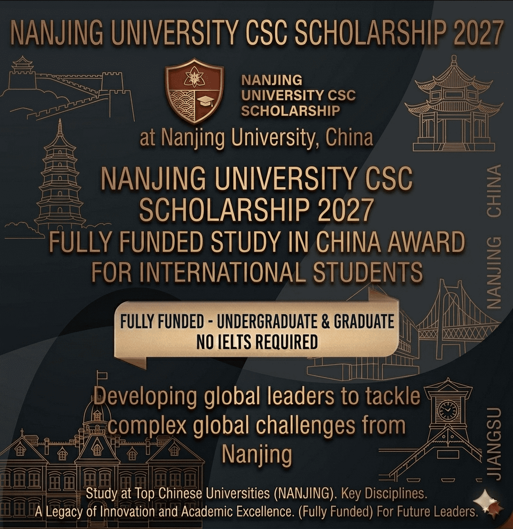 Nanjing Scholarship 2027 Scholarship Fully Funded Study China