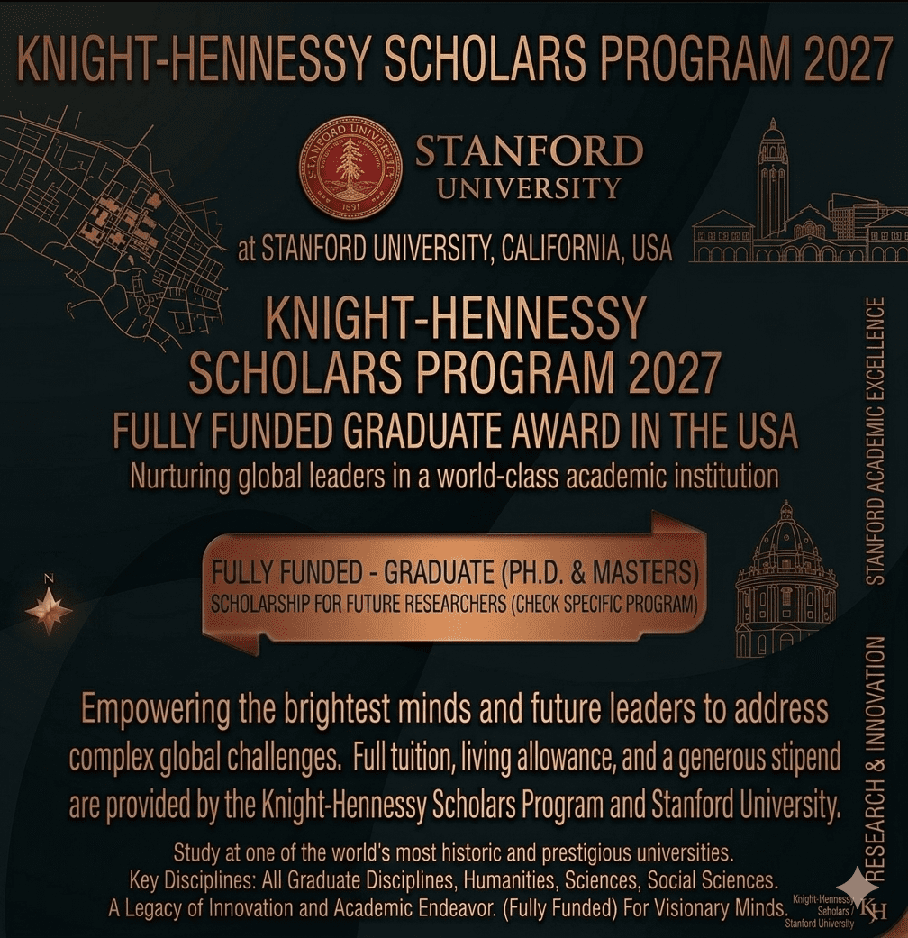 Stanford Scholarship 2027 Scholarship Fully Funded Study USA Stanford University Knight-Hennessy Scholars