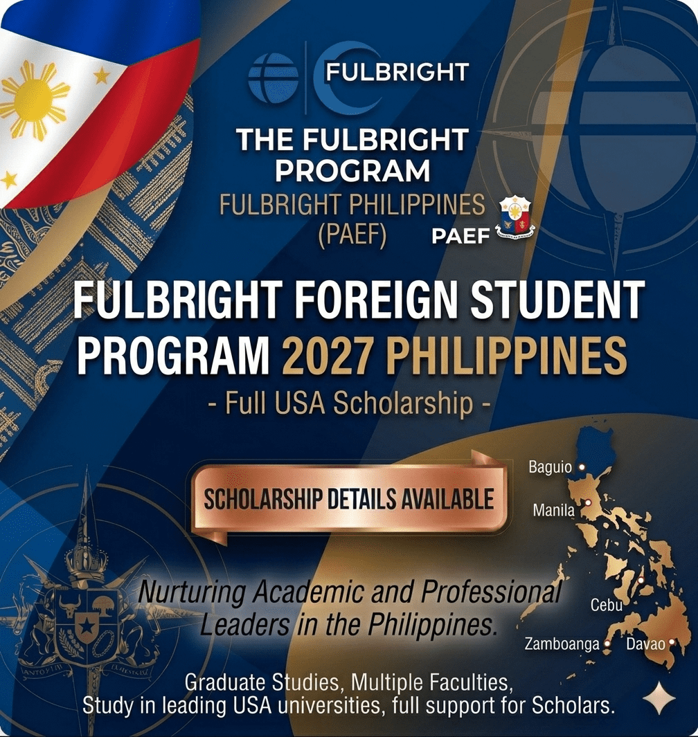 Fulbright Philippines 2027 Scholarship Fully Funded PAEF.