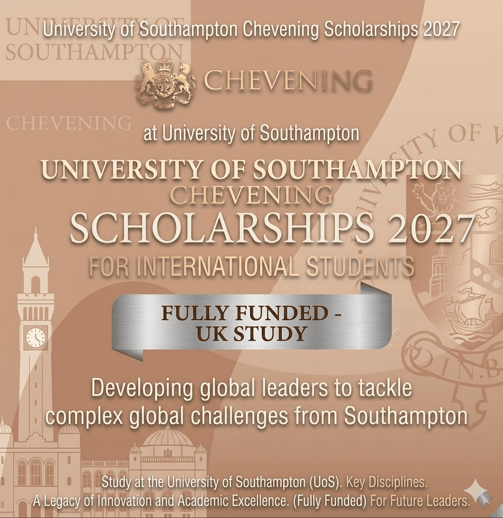 University of Southampton Chevening Scholarships 2027 Fully Funded UK Study