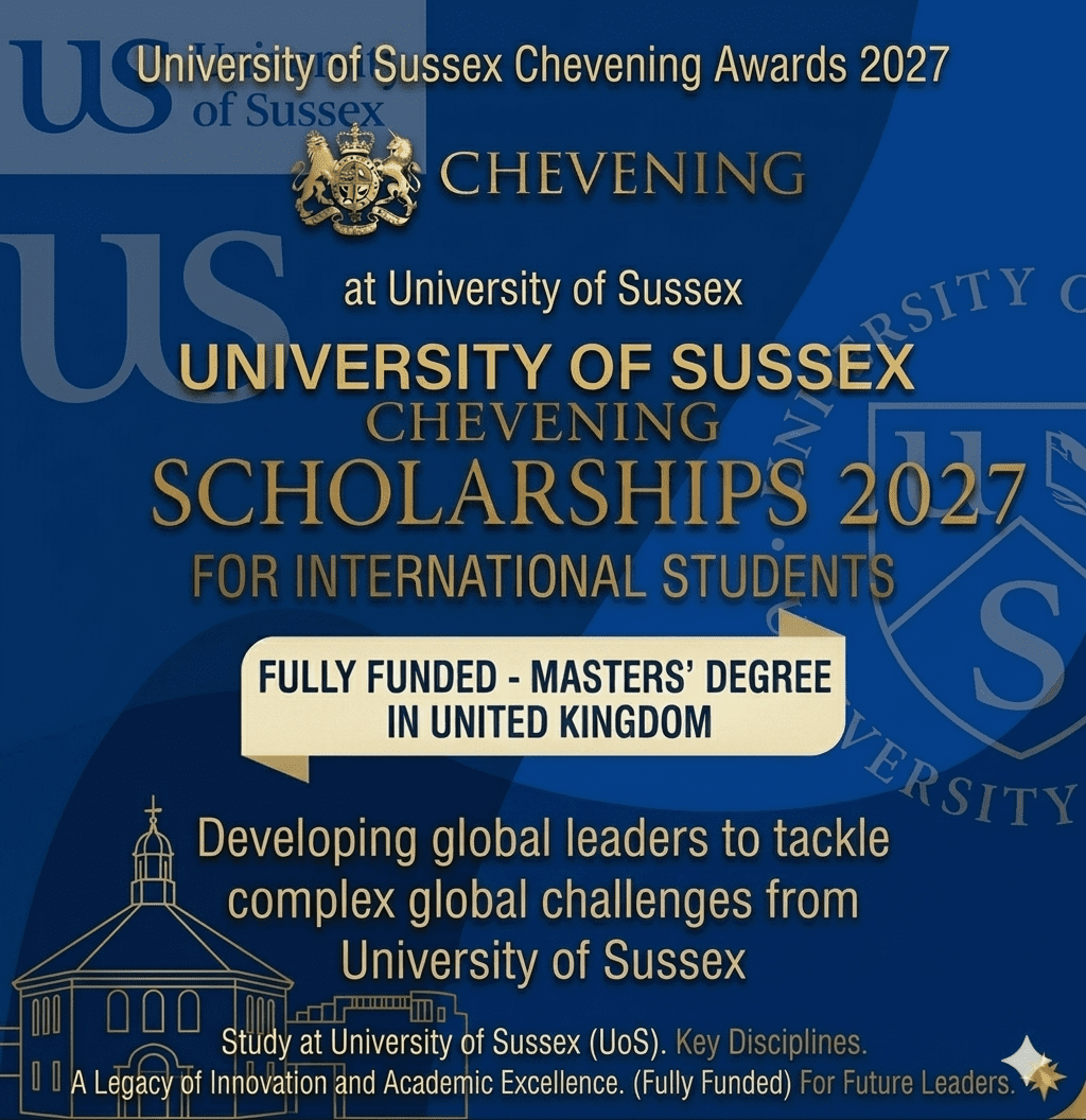 University of Sussex Chevening Scholarships 2027 Fully Funded UK Master's