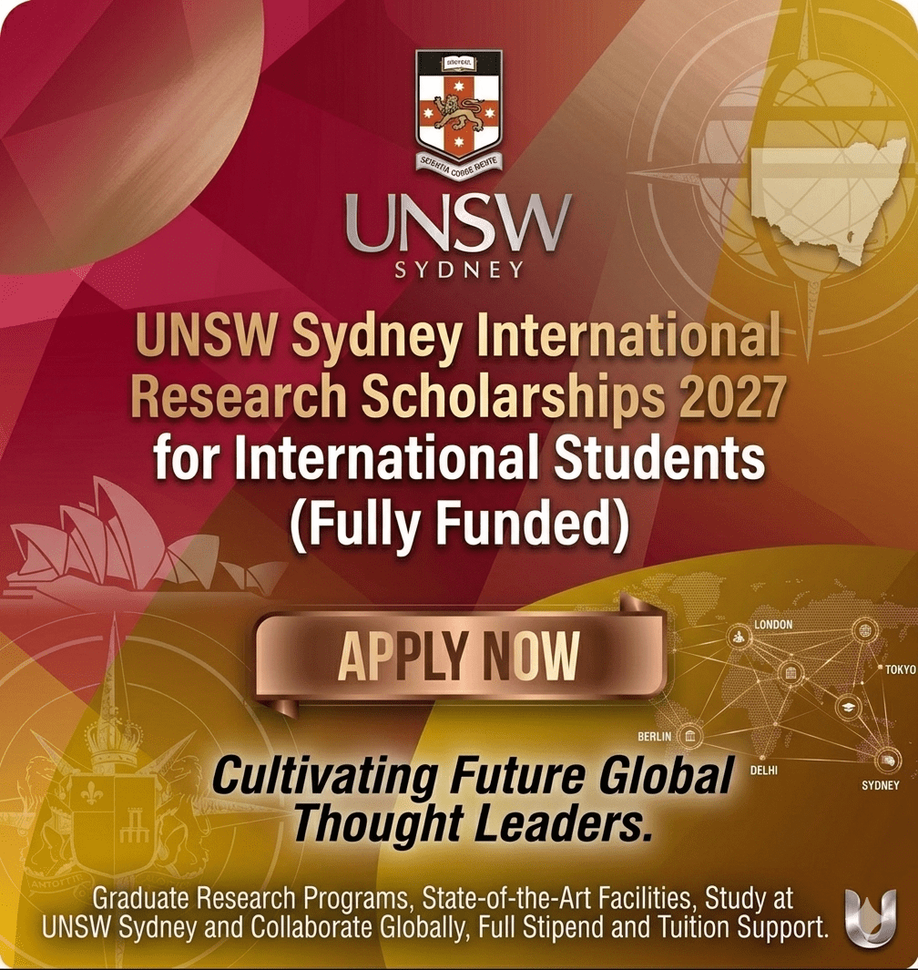 UNSW Scholarship 2027 Fully Funded Australia Study.