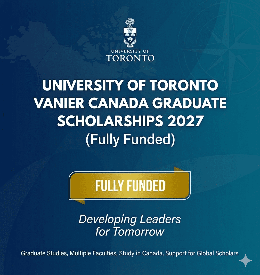 Vanier Canada Graduate Scholarships 2027 Application.