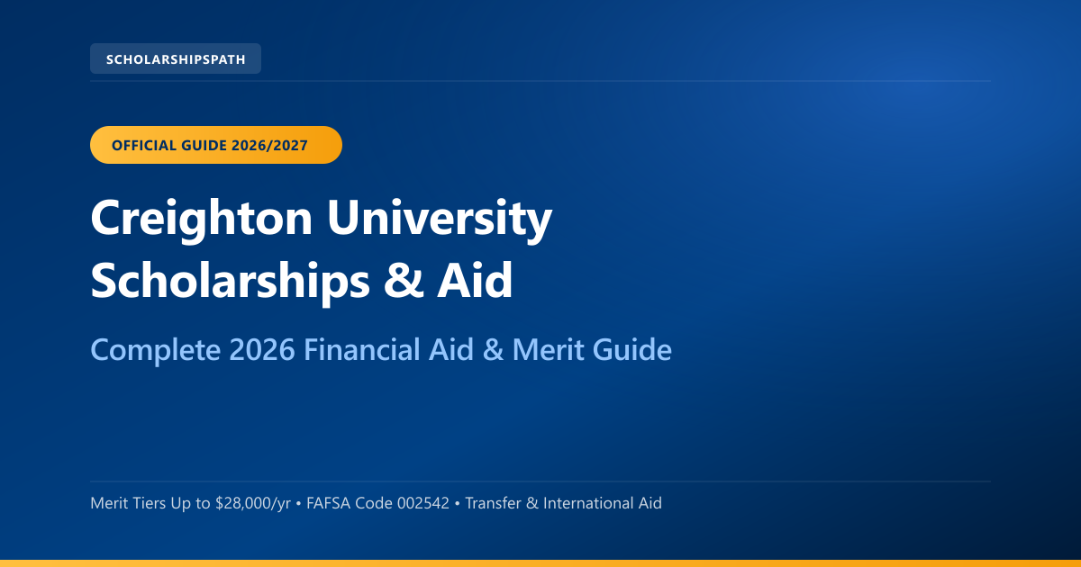 Creighton University scholarships and financial aid guide
